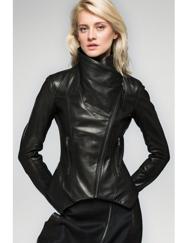 Ella - Black Leather Jacket prix