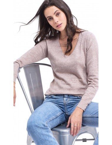 V-NECK BASIC SWEATER WITH BUTTONS ON SLEEVES Livraison rapide